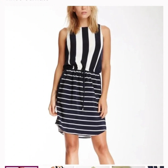 Vince Camuto Dresses & Skirts - NWOT Vince Camuto “oceanography” striped dress size 6